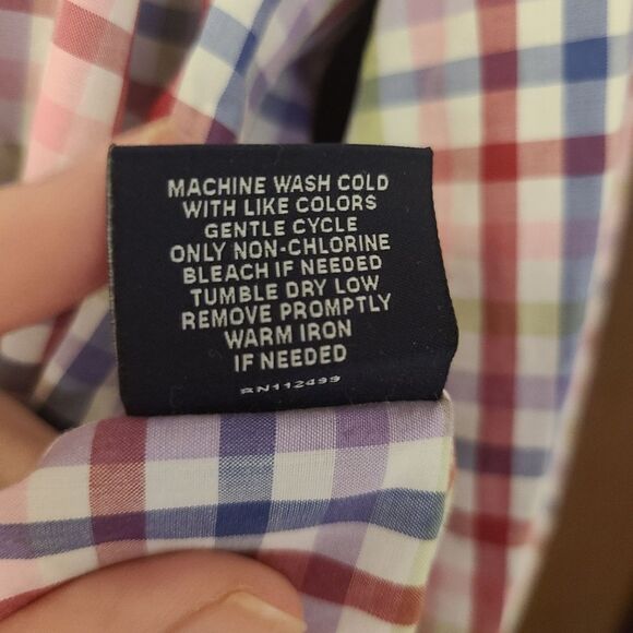 Tailorbyrd Mens Button Down Checked Dress Shirt - Picture 5 of 8